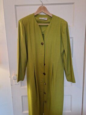 Vintage chartreuse dress